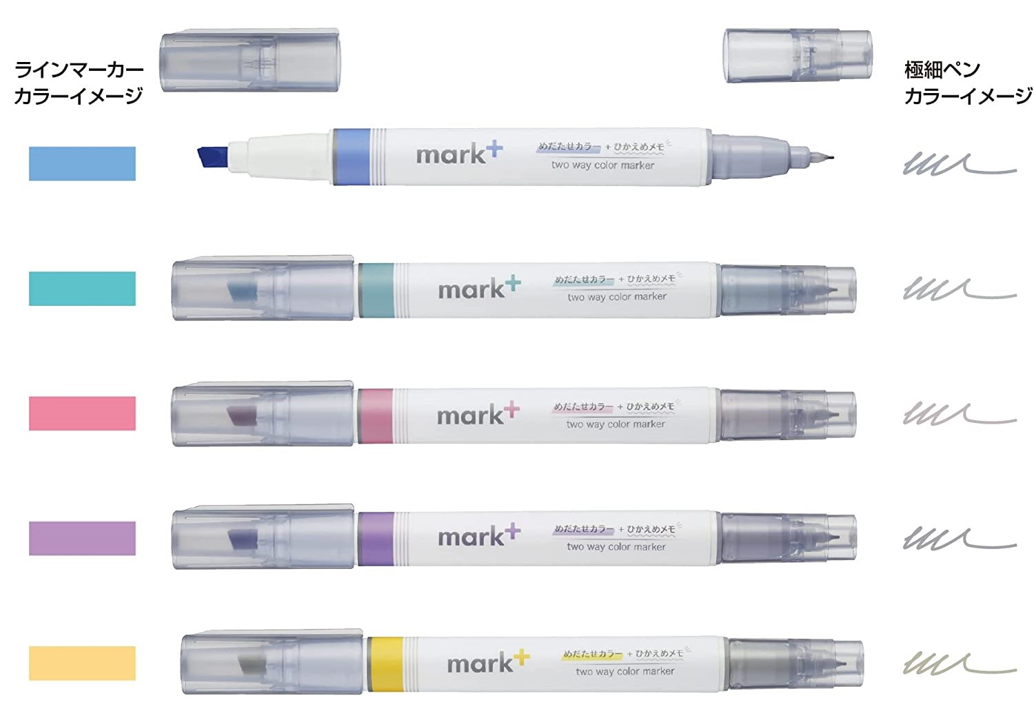 Kokuyo Mark Plus Two Way Color Marker Gray