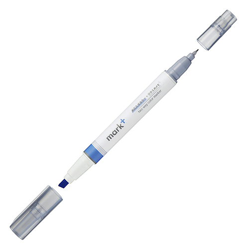 Kokuyo Mark Plus Two Way Color Marker Blue Gray