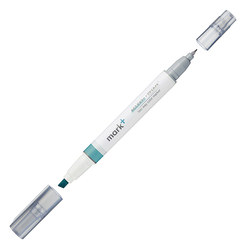 Kokuyo Mark Plus Two Way Color Marker Green Gray