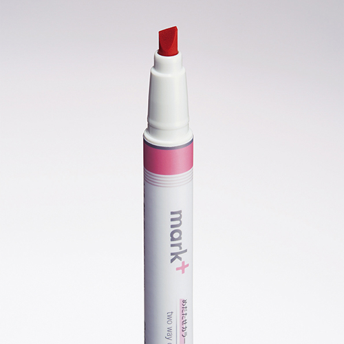 Kokuyo Mark Plus Two Way Color Marker Pink Gray