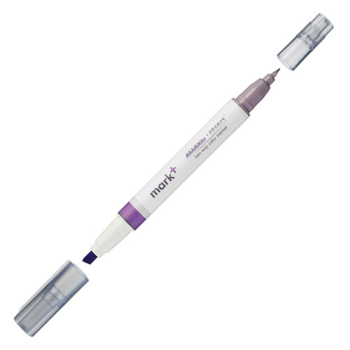 Kokuyo Mark Plus Two Way Color Marker Purple Gray