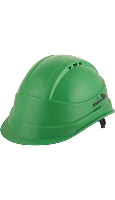Safety He lmet With Protective Peak, Ventilators and Ratchet Type Adjustment, PN542