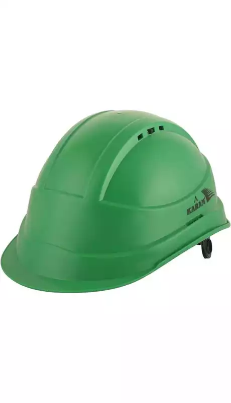 Safety He lmet With Protective Peak, Ventilators and Ratchet Type Adjustment, PN542