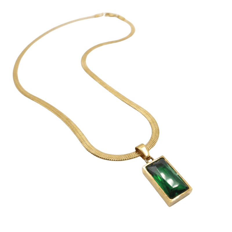 Florium™ : Minimalist Solitaire Pendant with Fine Link Chain  [PNSS-01]