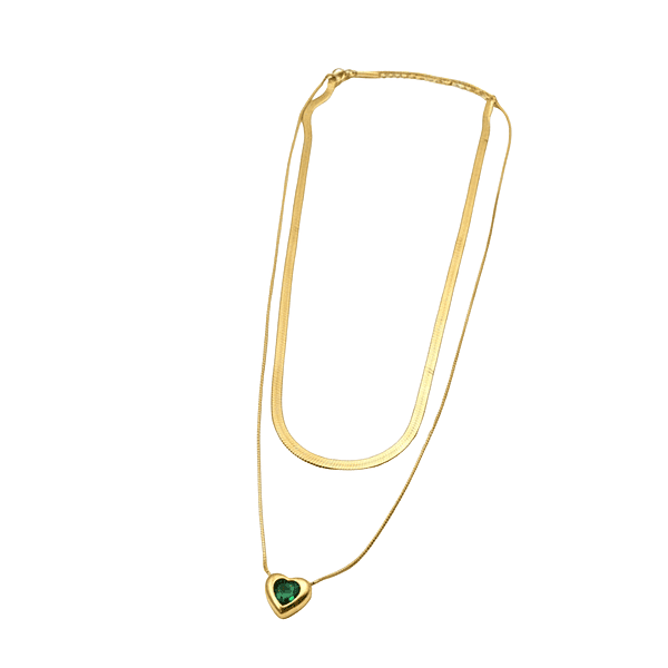 Florium™ : Minimalist Solitaire Pendant with Fine Link Chain   [PNSS-14]
