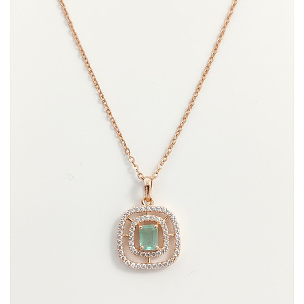 Florium™ Solitaire Pendant Necklace [PNSS-15A]