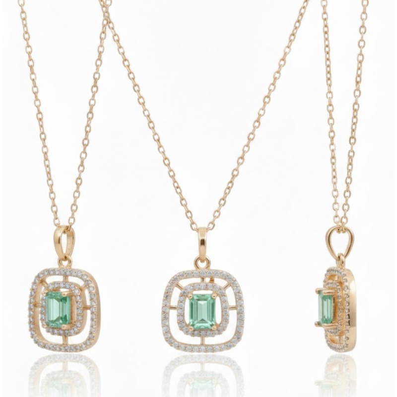 Florium™ Solitaire Pendant Necklace [PNSS-15A]