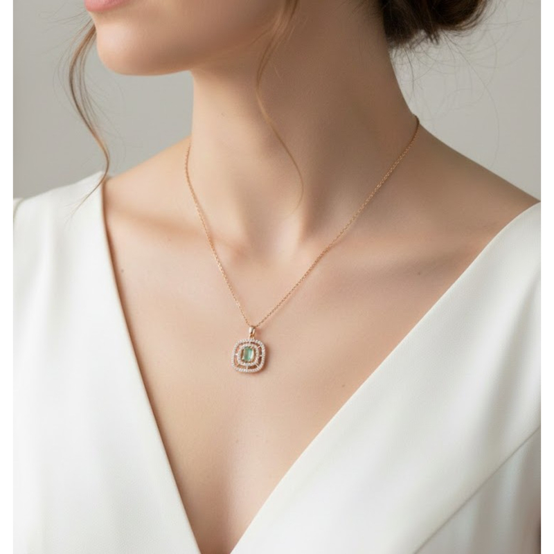 Florium™ Solitaire Pendant Necklace [PNSS-15A]