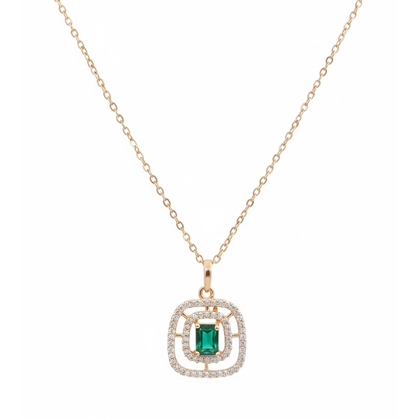 Florium™ Solitaire Pendant Necklace [PNSS-15B]