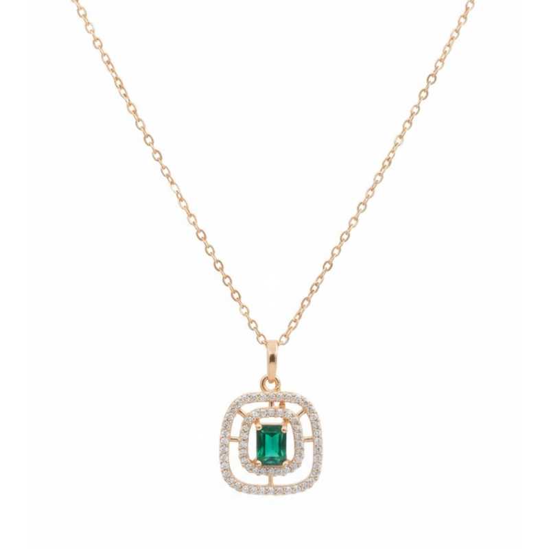 Florium™ Solitaire Pendant Necklace [PNSS-15B]