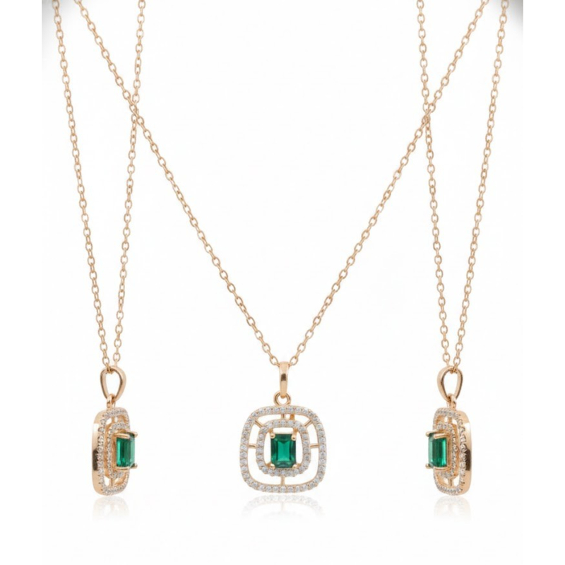 Florium™ Solitaire Pendant Necklace [PNSS-15B]