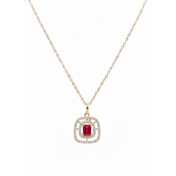Florium™ Solitaire Pendant Necklace [PNSS-15C]