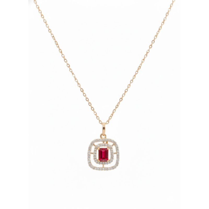 Florium™ Solitaire Pendant Necklace [PNSS-15C]