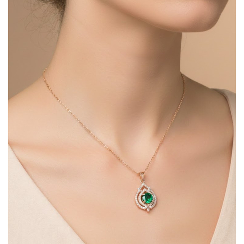 Florium™ Solitaire Pendant Necklace [PNSS-16A]
