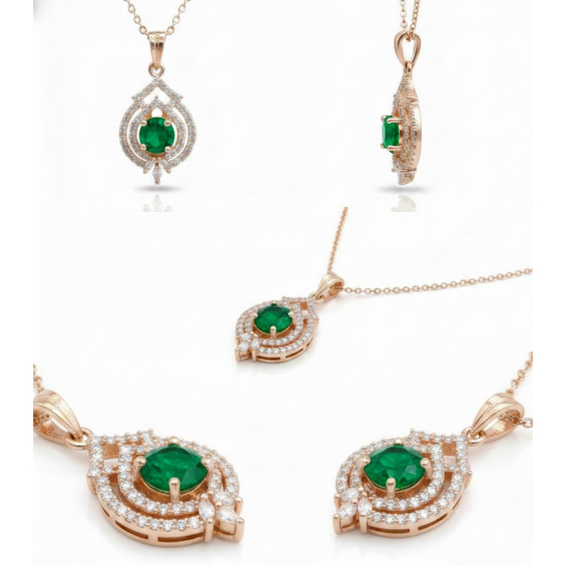 Florium™ Solitaire Pendant Necklace [PNSS-16A]