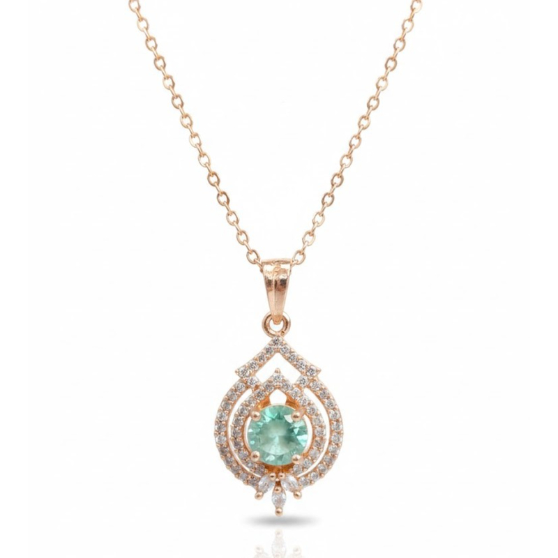 Florium™ Solitaire Pendant Necklace [PNSS-16B]