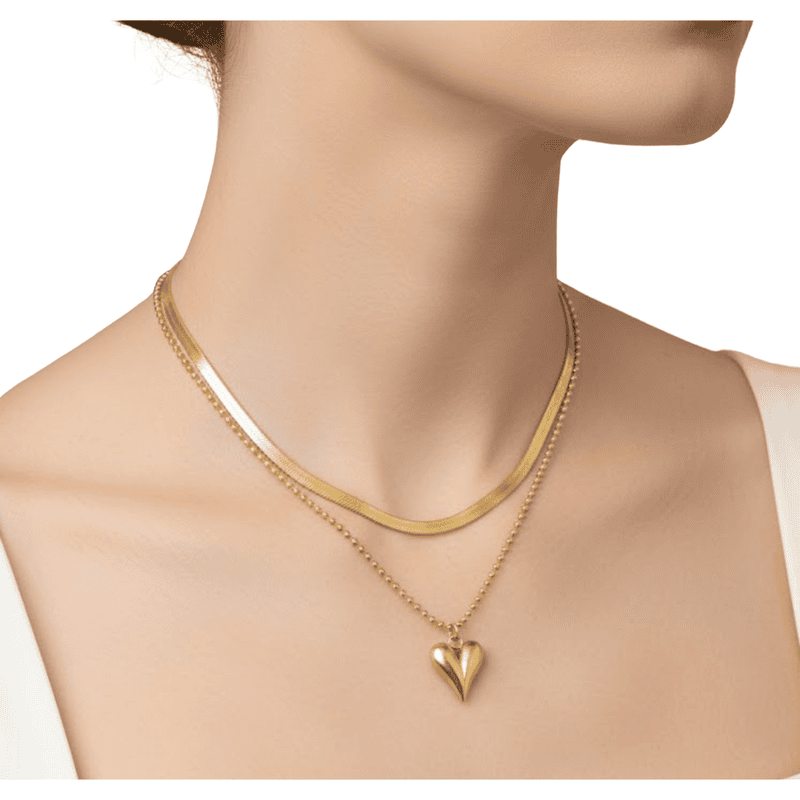 Florium™ : Minimalist Solitaire Pendant with Fine Link Chain   [PNSS-17]