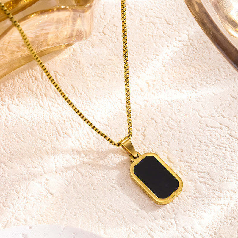 Florium™ : Minimalist Solitaire Pendant with Fine Link Chain  [PNSS-02]