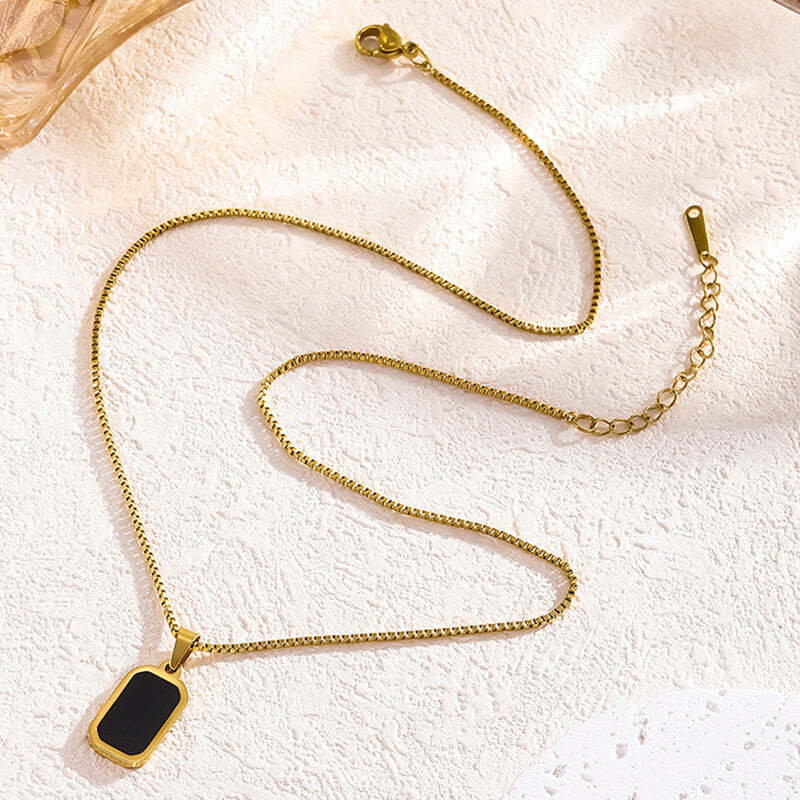 Florium™ : Minimalist Solitaire Pendant with Fine Link Chain  [PNSS-02]