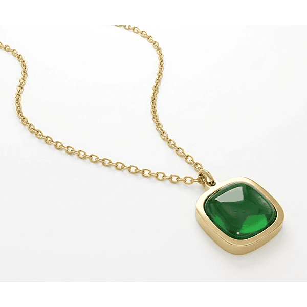 Florium™ : Minimalist Solitaire Pendant with Fine Link Chain   [PNSS-25]