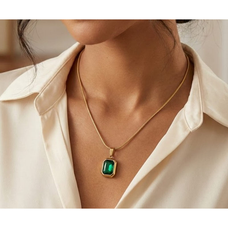 Florium™ Solitaire Pendant Necklace [PNSS-28A]