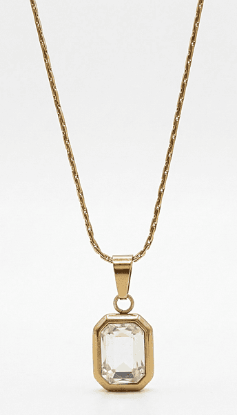 Florium™ Solitaire Pendant Necklace [PNSS-28B]