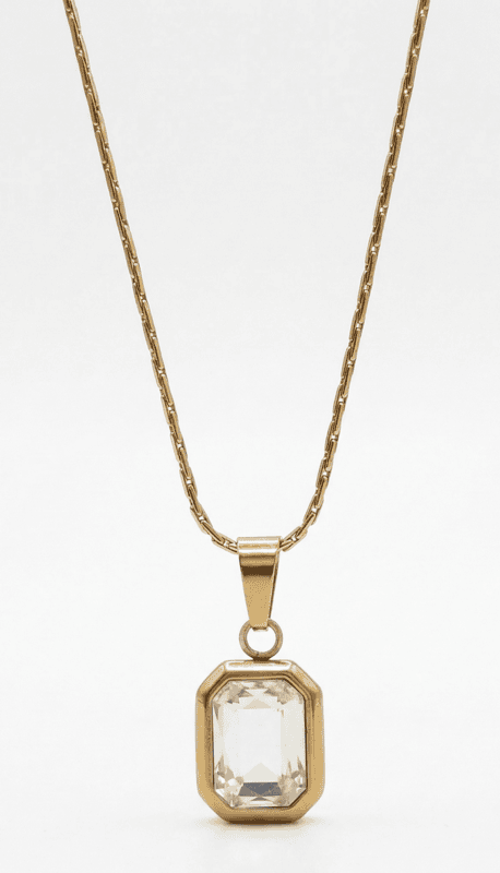 Florium™ Solitaire Pendant Necklace [PNSS-28B]