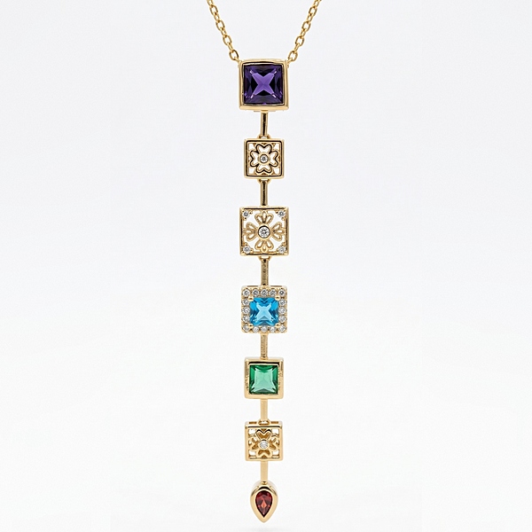 Florium™ Solitaire Pendant Necklace [PNSS-29]