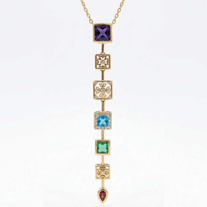 Florium™ Solitaire Pendant Necklace [PNSS-29]