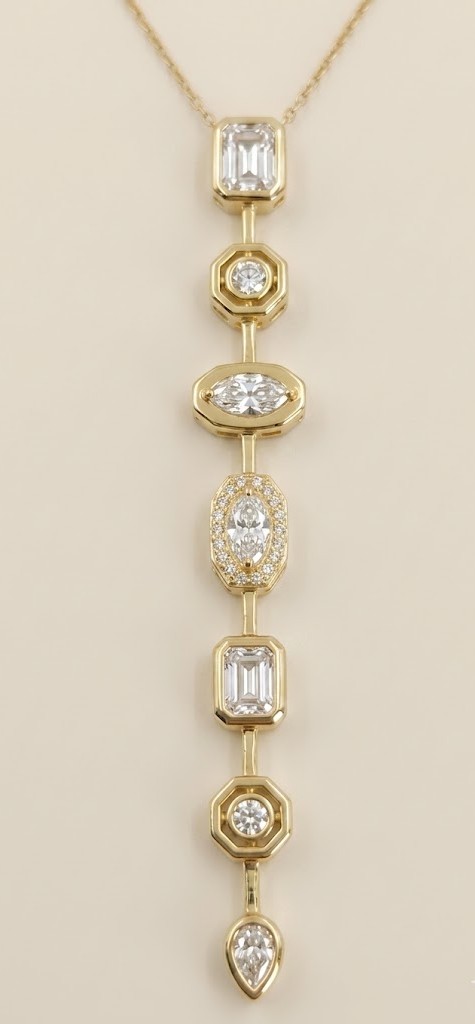 Florium™ Solitaire Pendant Necklace [PNSS-32B]