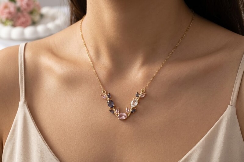 Florium™ Solitaire Pendant Necklace [PNSS-34]