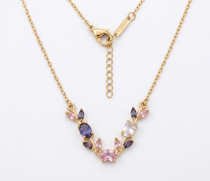 Florium™ Solitaire Pendant Necklace [PNSS-34]