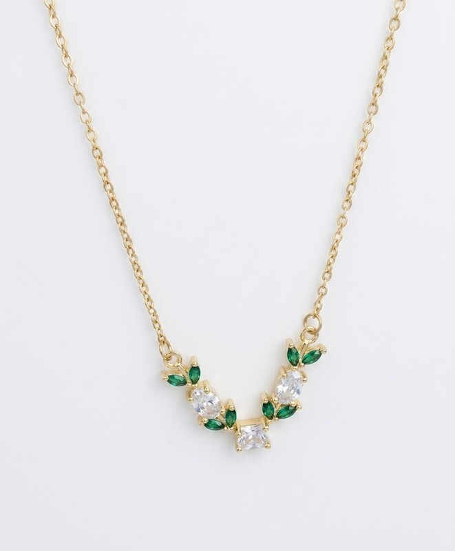 Florium™ Solitaire Pendant Necklace [PNSS-34B]