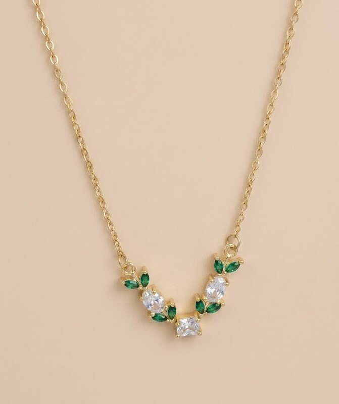 Florium™ Solitaire Pendant Necklace [PNSS-34B]
