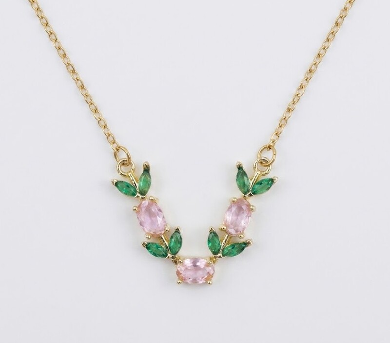 Florium™ Solitaire Pendant Necklace [PNSS-34C]