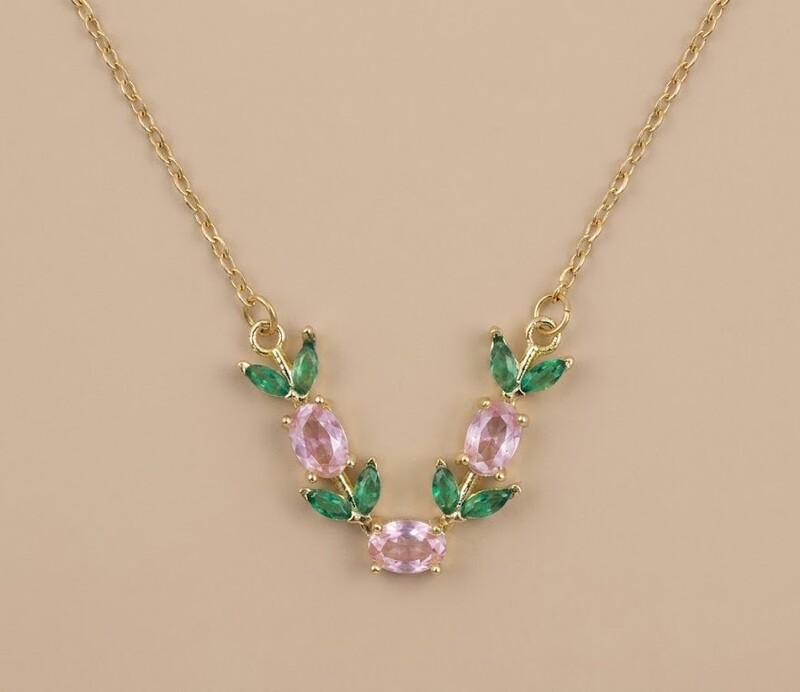 Florium™ Solitaire Pendant Necklace [PNSS-34C]
