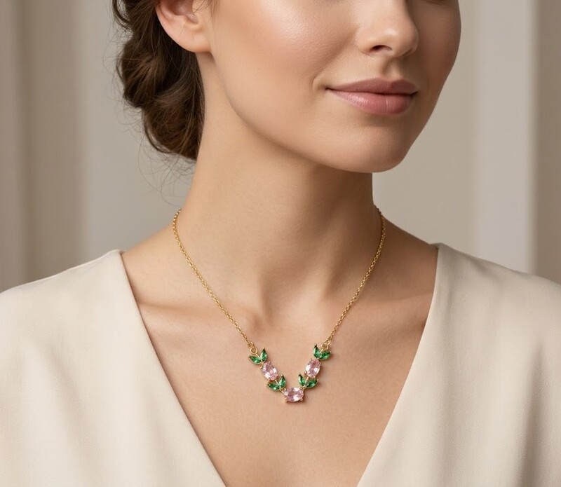 Florium™ Solitaire Pendant Necklace [PNSS-34C]