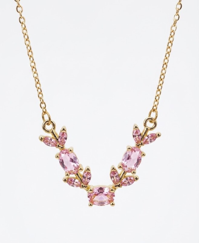 Florium™ Solitaire Pendant Necklace [PNSS-34D]