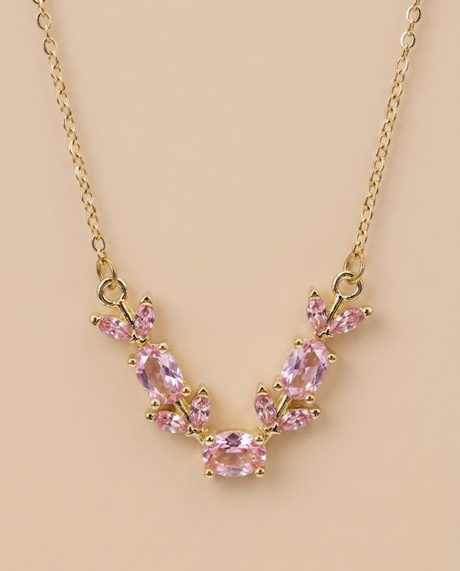 Florium™ Solitaire Pendant Necklace [PNSS-34D]