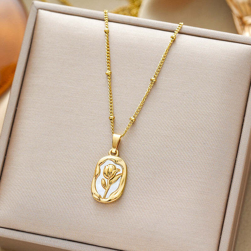 Florium™ Solitaire Pendant Necklace [PNSS-38]
