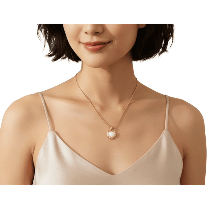 Florium™ : Minimalist Solitaire Pendant with Fine Link Chain  [PNSS-04]