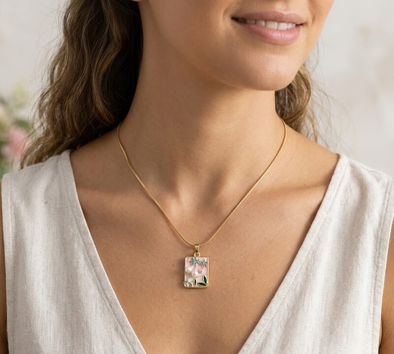 Florium™ Solitaire Pendant Necklace [PNSS-39]