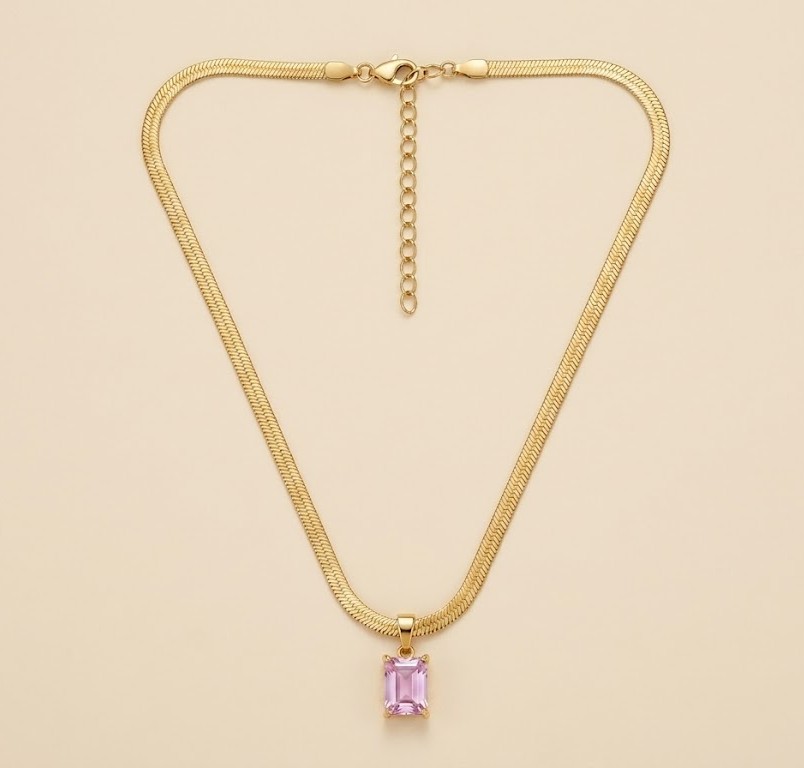 Florium™ Solitaire Pendant Necklace [PNSS-46]