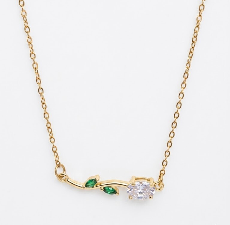 Florium™ Solitaire Pendant Necklace [PNSS-53]