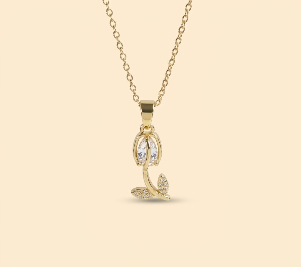 Florium™ Solitaire Pendant Necklace [PNSS-56A]