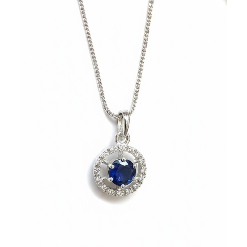 Florium™ Solitaire Pendant Necklace [PNSS-08A]