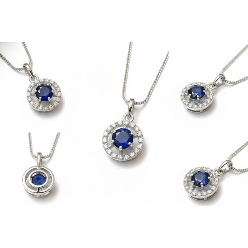 Florium™ Solitaire Pendant Necklace [PNSS-08A]