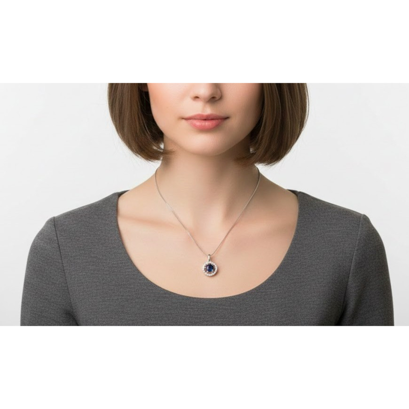 Florium™ Solitaire Pendant Necklace [PNSS-08A]