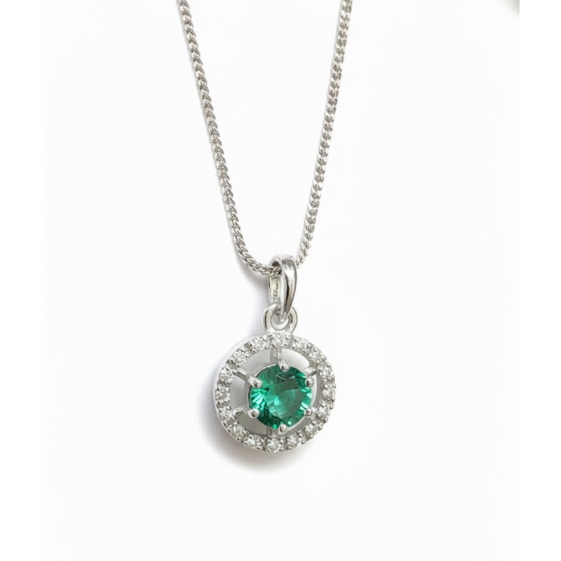 Florium™ Solitaire Pendant Necklace [PNSS-08B]