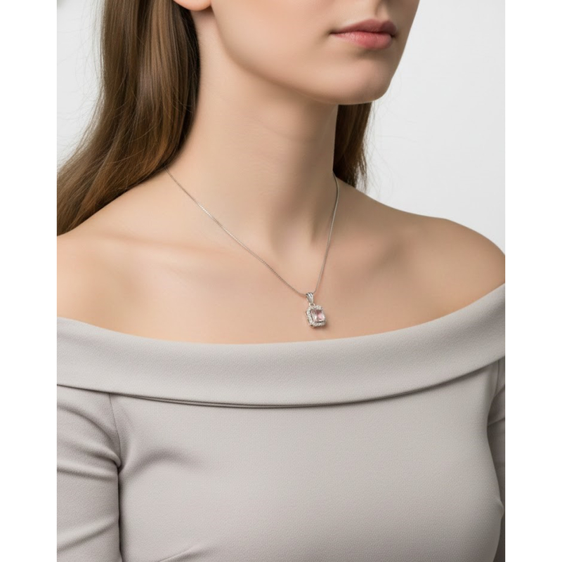 Florium™ Solitaire Pendant Necklace [PNSS-09A]